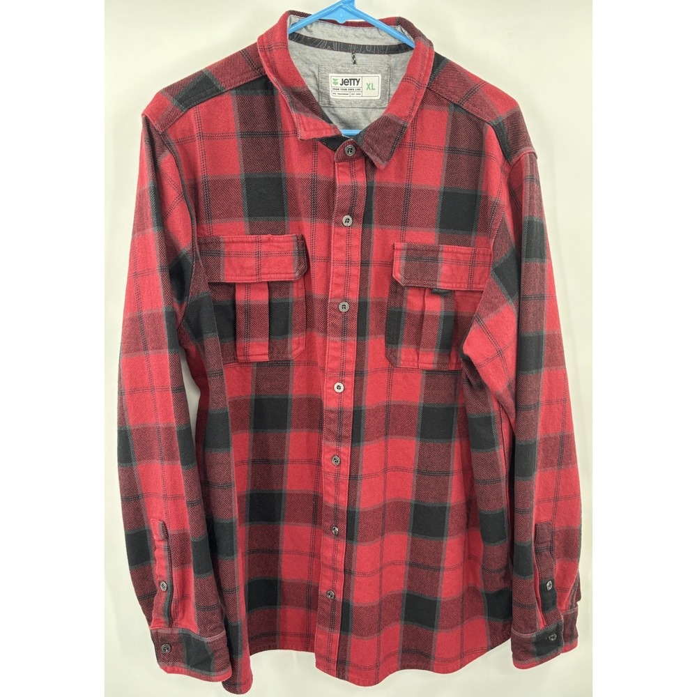 Jetty Flannel Size XL Double Pocket Cotton Lumberjack Outdoor Flannel Shirt